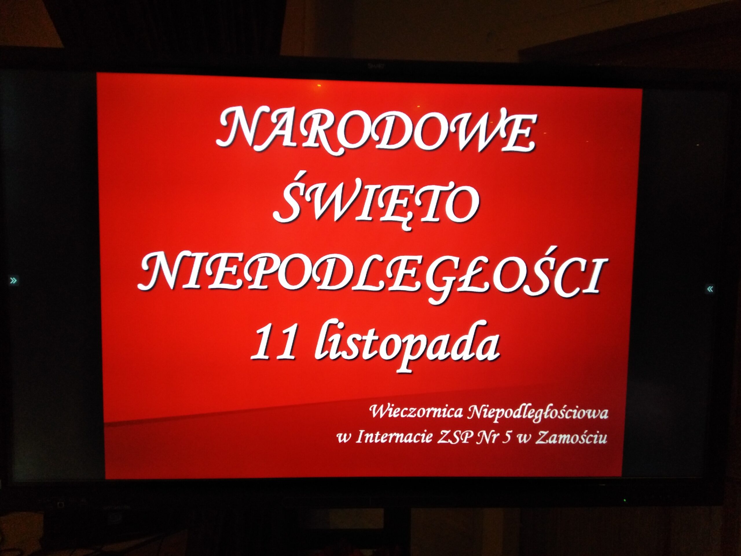Wieczornica Niepodległościowa w Internacie