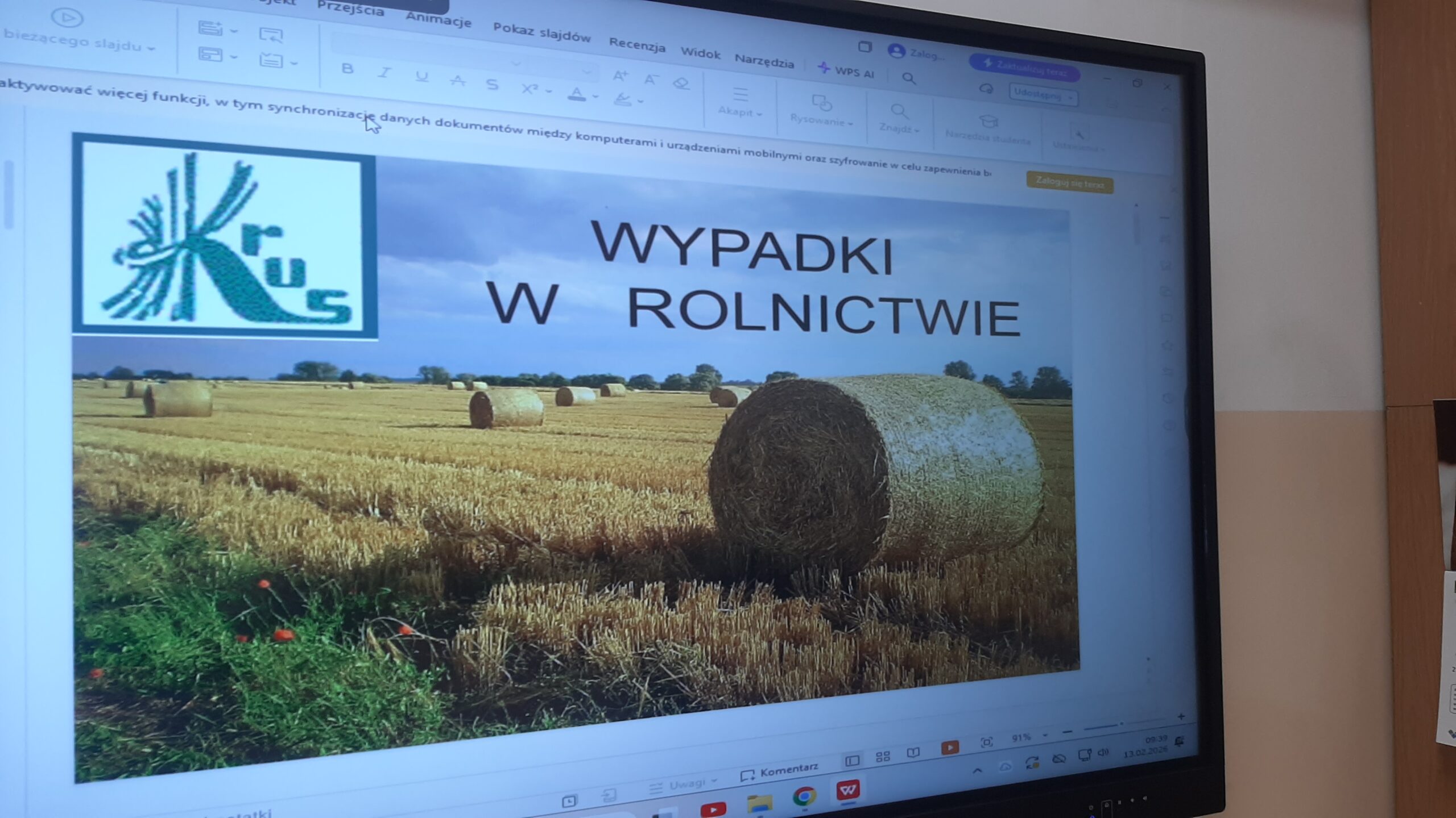 Szkolenie z zakresu bezpieczeństwa i higieny pracy w rolnictwie